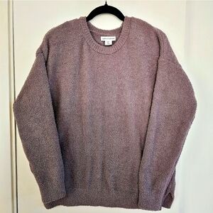 Cupcakes & Cashmere Plush Crewneck, Fuzzy , Teddy sweater , Size M